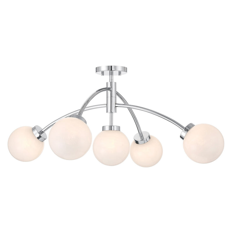 LED Semi-Flush Mount<br /><span style="color:#4AB0CE;">Entrega: 4-10 dias en USA</span><br /><span style="color:#4AB0CE;font-size:60%;">PREGUNTE POR ENTREGA EN PANAMA</span><br />Collection: Redfield<br />Finish: Chrome