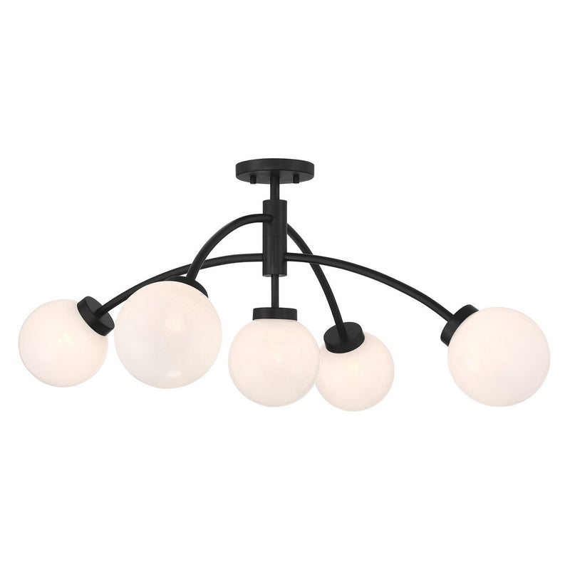 LED Semi-Flush Mount<br /><span style="color:#4AB0CE;">Entrega: 4-10 dias en USA</span><br /><span style="color:#4AB0CE;font-size:60%;">PREGUNTE POR ENTREGA EN PANAMA</span><br />Collection: Redfield<br />Finish: Matte Black