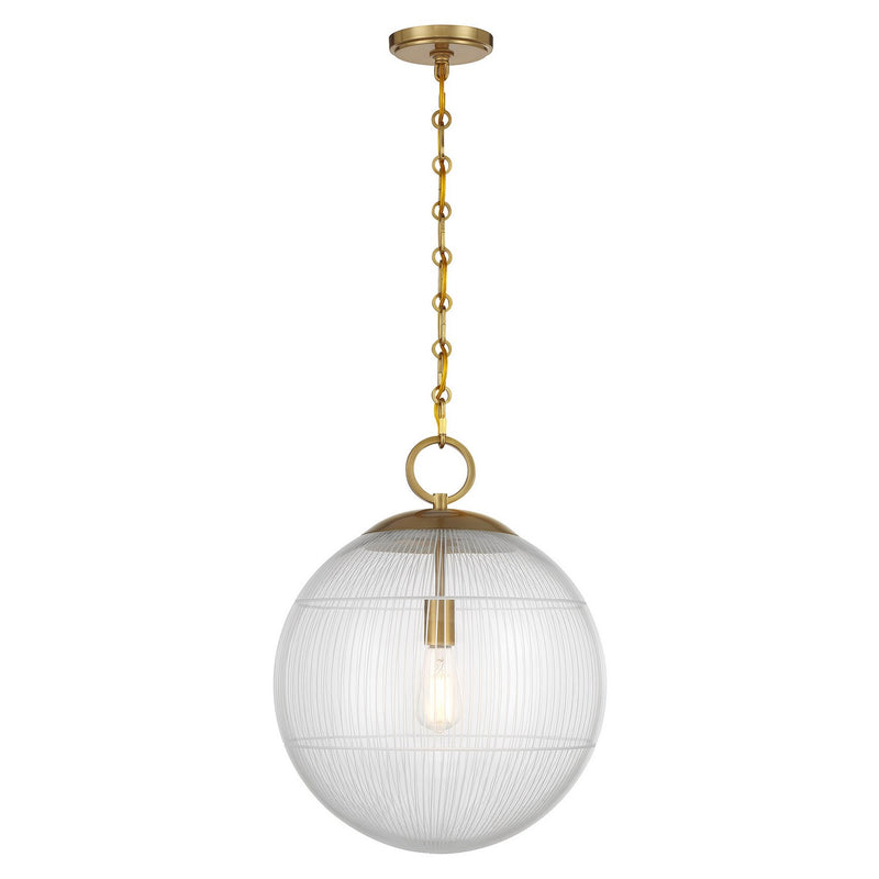 One Light Pendant<br /><span style="color:#4AB0CE;">Entrega: 4-10 dias en USA</span><br /><span style="color:#4AB0CE;font-size:60%;">PREGUNTE POR ENTREGA EN PANAMA</span><br />Collection: Cabot<br />Finish: Warm Brass