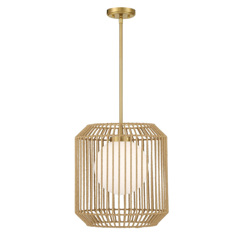 One Light Pendant<br /><span style="color:#4AB0CE;">Entrega: 4-10 dias en USA</span><br /><span style="color:#4AB0CE;font-size:60%;">PREGUNTE POR ENTREGA EN PANAMA</span><br />Collection: Pastis<br />Finish: Warm Brass