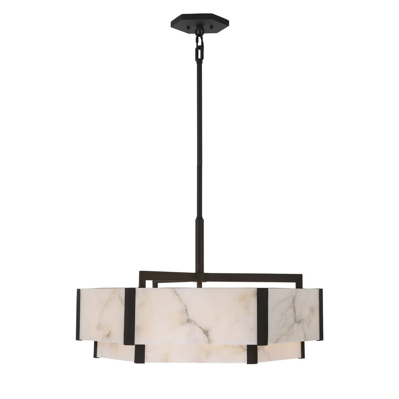 Six Light Pendant<br /><span style="color:#4AB0CE;">Entrega: 4-10 dias en USA</span><br /><span style="color:#4AB0CE;font-size:60%;">PREGUNTE POR ENTREGA EN PANAMA</span><br />Collection: Orleans<br />Finish: Black Cashmere