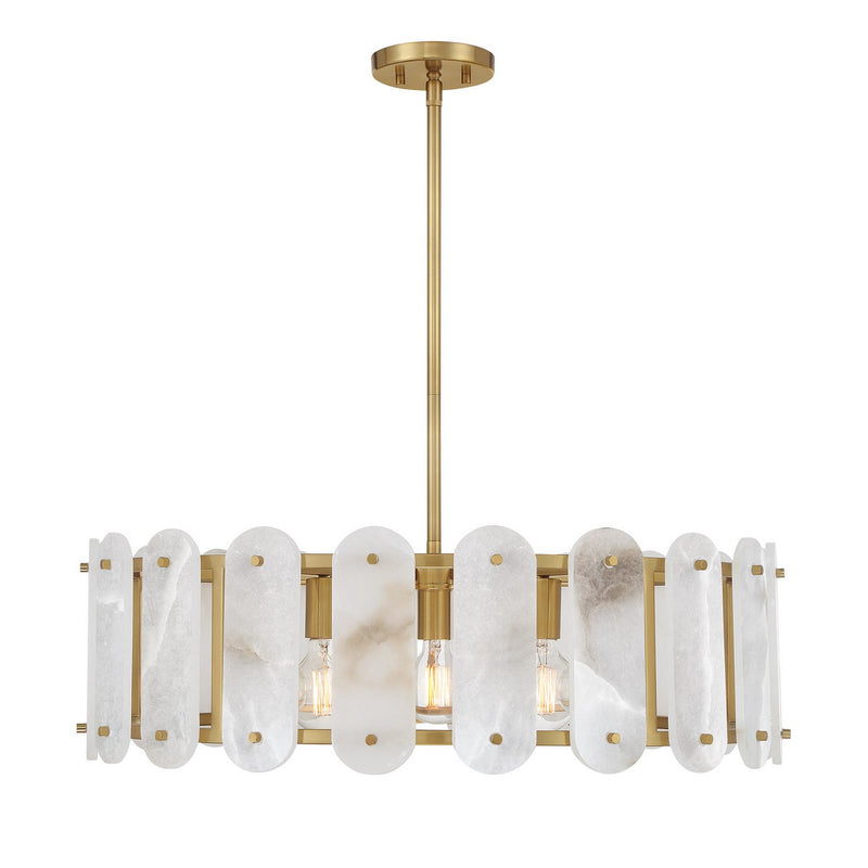 Five Light Pendant<br /><span style="color:#4AB0CE;">Entrega: 3-4 semanas en USA</span><br /><span style="color:#4AB0CE;font-size:60%;">PREGUNTE POR ENTREGA EN PANAMA</span><br />Collection: Antolini<br />Finish: Warm Brass
