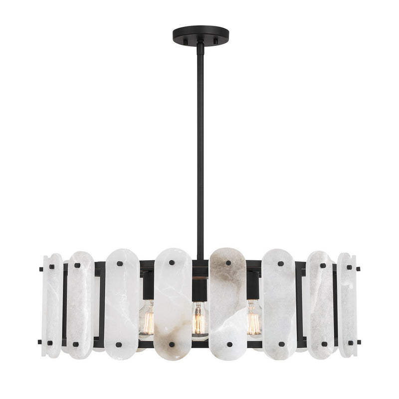 Five Light Pendant<br /><span style="color:#4AB0CE;">Entrega: 4-10 dias en USA</span><br /><span style="color:#4AB0CE;font-size:60%;">PREGUNTE POR ENTREGA EN PANAMA</span><br />Collection: Antolini<br />Finish: Black Cashmere