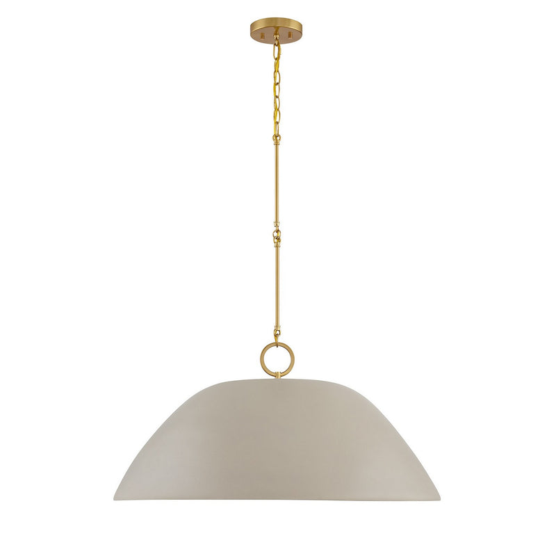 One Light Pendant<br /><span style="color:#4AB0CE;">Entrega: 4-10 dias en USA</span><br /><span style="color:#4AB0CE;font-size:60%;">PREGUNTE POR ENTREGA EN PANAMA</span><br />Collection: Alta<br />Finish: Concrete and Brass