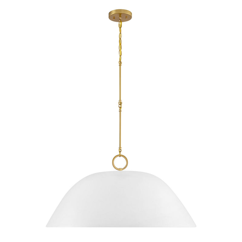 One Light Pendant<br /><span style="color:#4AB0CE;">Entrega: 5-6 semanas en USA</span><br /><span style="color:#4AB0CE;font-size:60%;">PREGUNTE POR ENTREGA EN PANAMA</span><br />Collection: Alta<br />Finish: White Bisque and Brass