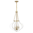 Four Light Pendant<br /><span style="color:#4AB0CE;">Entrega: 4-10 dias en USA</span><br /><span style="color:#4AB0CE;font-size:60%;">PREGUNTE POR ENTREGA EN PANAMA</span><br />Collection: Mercer<br />Finish: White and Warm Brass