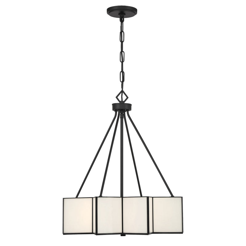 Three Light Pendant<br /><span style="color:#4AB0CE;">Entrega: 4-10 dias en USA</span><br /><span style="color:#4AB0CE;font-size:60%;">PREGUNTE POR ENTREGA EN PANAMA</span><br />Collection: Reiling<br />Finish: Matte Black