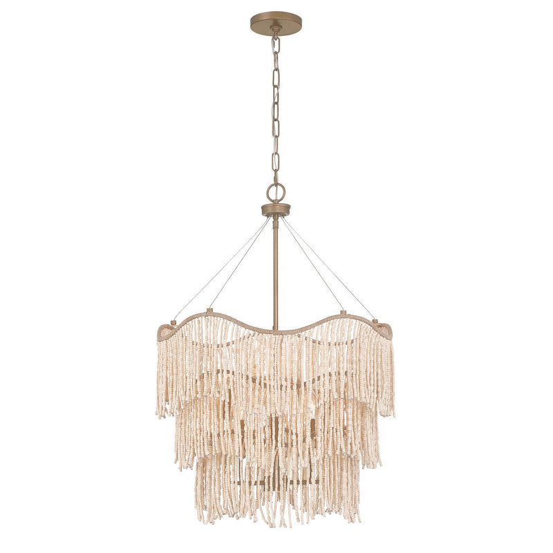 Six Light Pendant<br /><span style="color:#4AB0CE;">Entrega: 8-9 semanas en USA</span><br /><span style="color:#4AB0CE;font-size:60%;">PREGUNTE POR ENTREGA EN PANAMA</span><br />Collection: Melia<br />Finish: Cypress