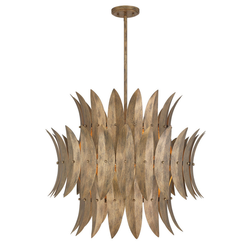 Six Light Pendant<br /><span style="color:#4AB0CE;">Entrega: 4-10 dias en USA</span><br /><span style="color:#4AB0CE;font-size:60%;">PREGUNTE POR ENTREGA EN PANAMA</span><br />Collection: Sanctuary<br />Finish: Coronado