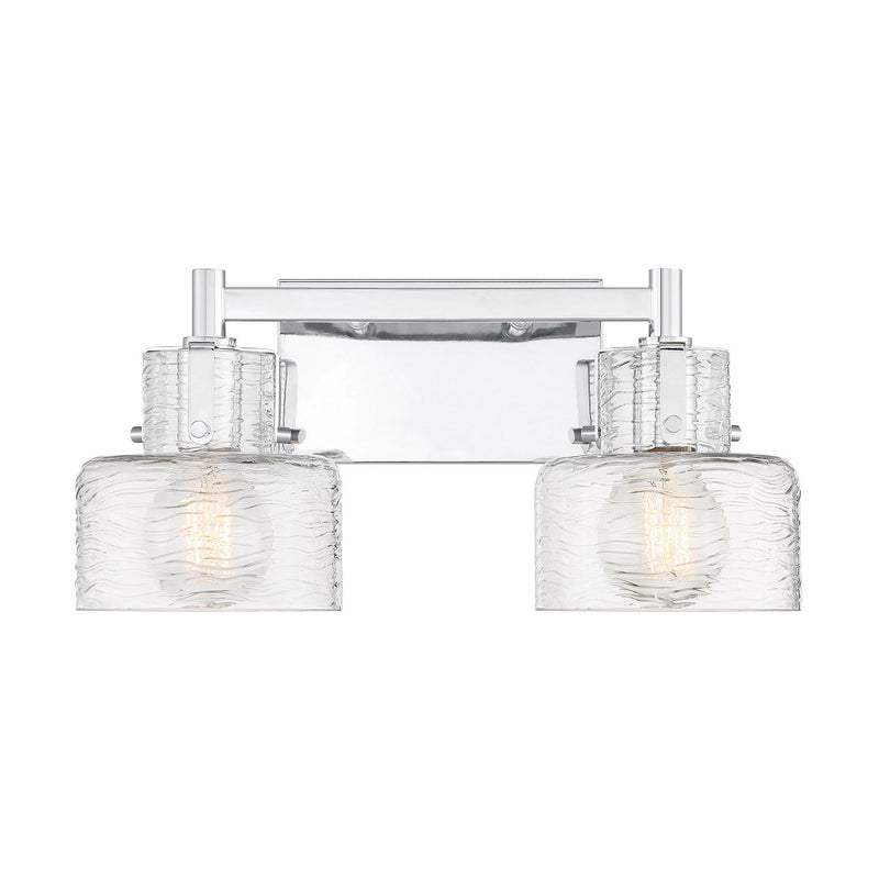 Two Light Bathroom Vanity<br /><span style="color:#4AB0CE;">Entrega: 2-3 semanas en USA</span><br /><span style="color:#4AB0CE;font-size:60%;">PREGUNTE POR ENTREGA EN PANAMA</span><br />Collection: Dover<br />Finish: Chrome