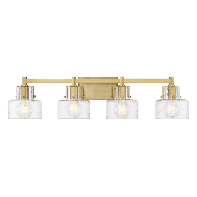 Four Light Bathroom Vanity<br /><span style="color:#4AB0CE;">Entrega: 1-2 semanas en USA</span><br /><span style="color:#4AB0CE;font-size:60%;">PREGUNTE POR ENTREGA EN PANAMA</span><br />Collection: Dover<br />Finish: Warm Brass