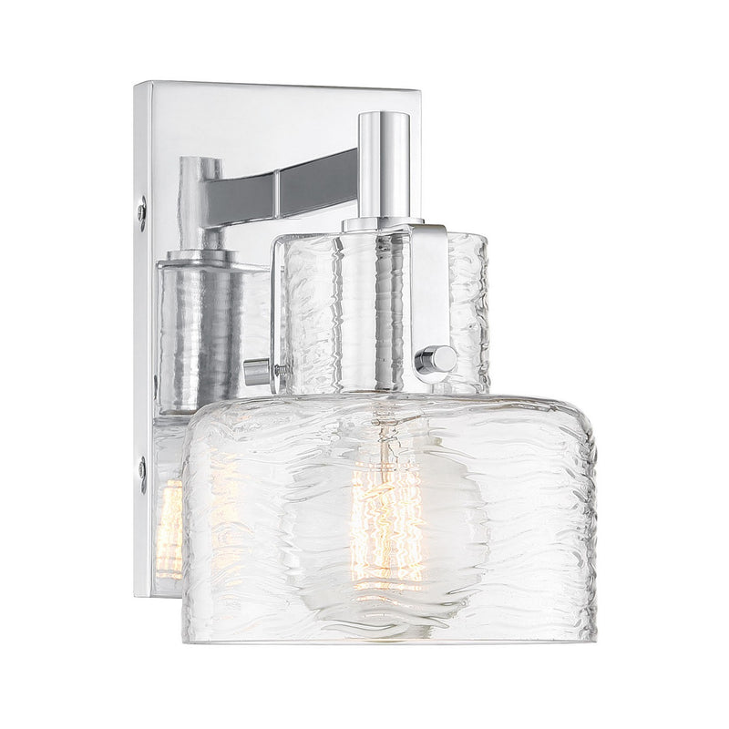 One Light Wall Sconce<br /><span style="color:#4AB0CE;">Entrega: 1-2 semanas en USA</span><br /><span style="color:#4AB0CE;font-size:60%;">PREGUNTE POR ENTREGA EN PANAMA</span><br />Collection: Dover<br />Finish: Chrome