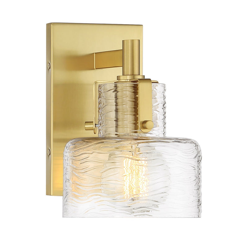 One Light Wall Sconce<br /><span style="color:#4AB0CE;">Entrega: 1-2 semanas en USA</span><br /><span style="color:#4AB0CE;font-size:60%;">PREGUNTE POR ENTREGA EN PANAMA</span><br />Collection: Dover<br />Finish: Warm Brass