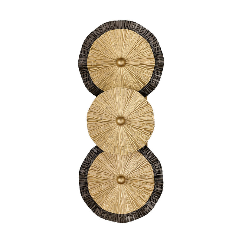 Two Light Wall Sconce<br /><span style="color:#4AB0CE;">Entrega: 4-10 dias en USA</span><br /><span style="color:#4AB0CE;font-size:60%;">PREGUNTE POR ENTREGA EN PANAMA</span><br />Collection: Lincoln<br />Finish: Distressed Gold and Bronze