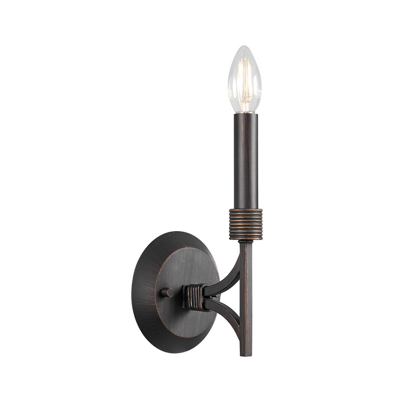 One Light Wall Sconce<br /><span style="color:#4AB0CE;">Entrega: 4-10 dias en USA</span><br /><span style="color:#4AB0CE;font-size:60%;">PREGUNTE POR ENTREGA EN PANAMA</span><br />Collection: Gardner<br />Finish: Champagne Mist