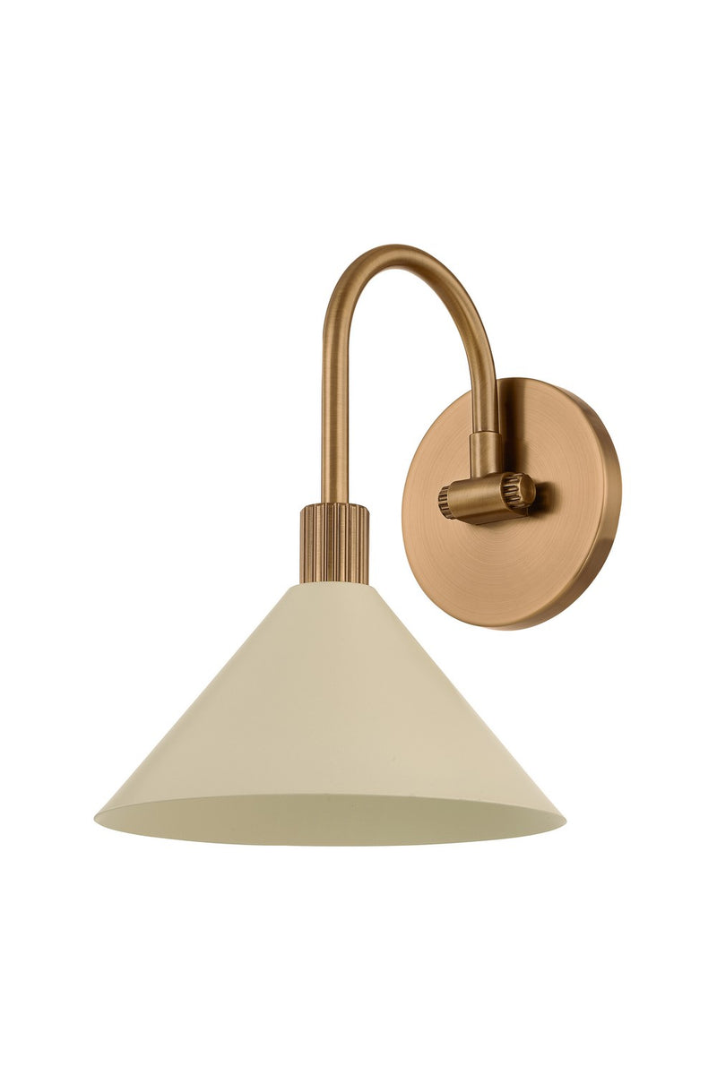 One Light Bath<br /><span style="color:#4AB0CE;">Entrega: 17-18 semanas en USA</span><br /><span style="color:#4AB0CE;font-size:60%;">PREGUNTE POR ENTREGA EN PANAMA</span><br />Collection: Jovani<br />Finish: Patina Brass And Soft Sand