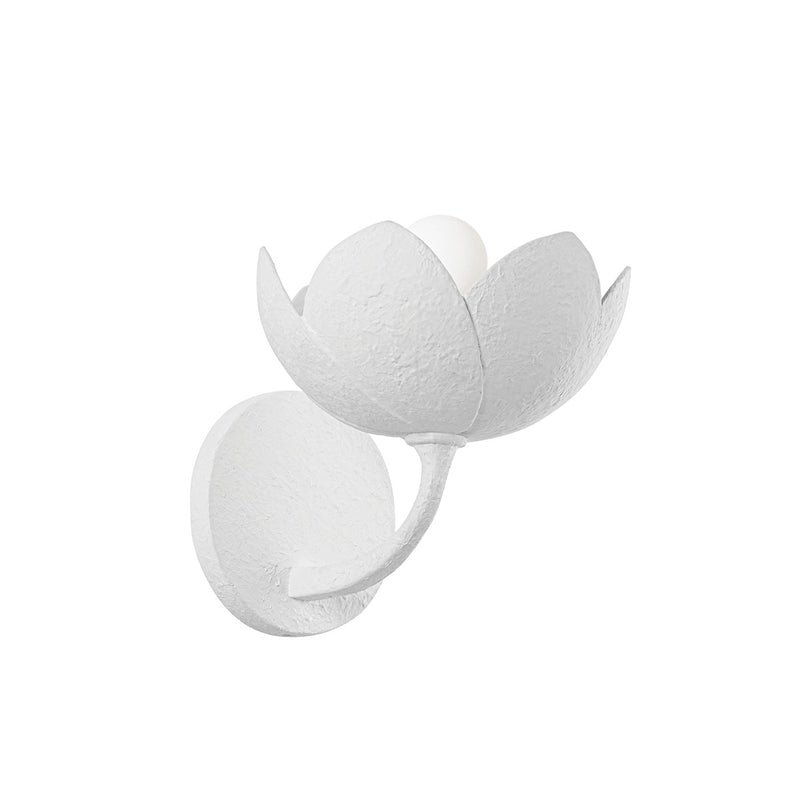 One Light Wall Sconce<br /><span style="color:#4AB0CE;">Entrega: 4-10 dias en USA</span><br /><span style="color:#4AB0CE;font-size:60%;">PREGUNTE POR ENTREGA EN PANAMA</span><br />Collection: Arcata<br />Finish: Gesso White