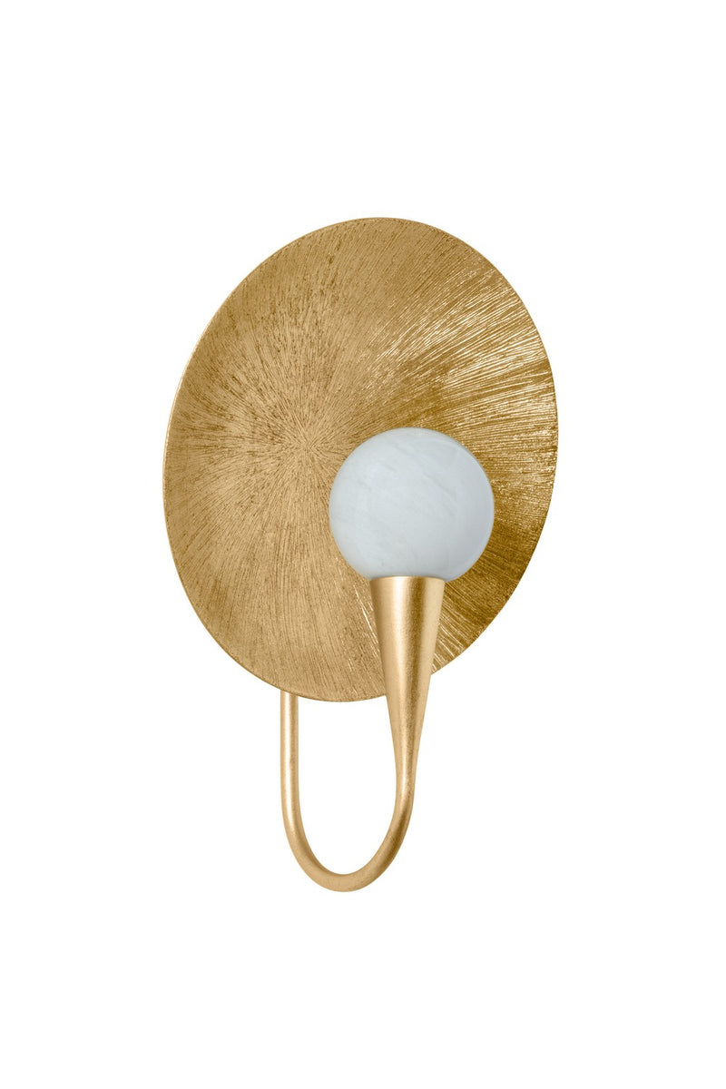 LED Wall Sconce<br /><span style="color:#4AB0CE;">Entrega: 4-10 dias en USA</span><br /><span style="color:#4AB0CE;font-size:60%;">PREGUNTE POR ENTREGA EN PANAMA</span><br />Collection: Ahmad<br />Finish: Vintage Gold Leaf