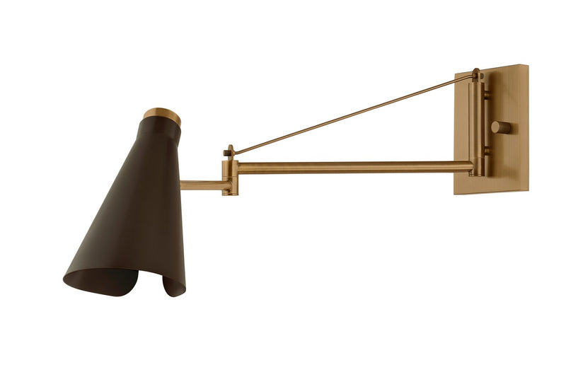 One Light Wall Sconce<br /><span style="color:#4AB0CE;">Entrega: 12-13 semanas en USA</span><br /><span style="color:#4AB0CE;font-size:60%;">PREGUNTE POR ENTREGA EN PANAMA</span><br />Collection: Andersen<br />Finish: Patina Brass/Bronze