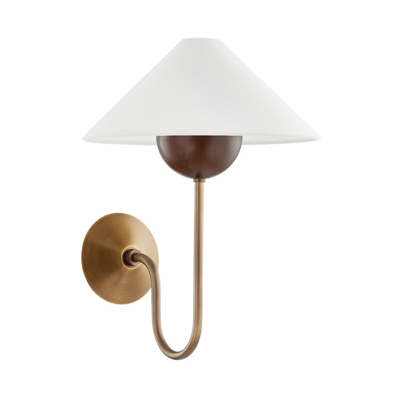One Light Wall Sconce<br /><span style="color:#4AB0CE;">Entrega: 14-15 semanas en USA</span><br /><span style="color:#4AB0CE;font-size:60%;">PREGUNTE POR ENTREGA EN PANAMA</span><br />Collection: Evan<br />Finish: Patina Brass