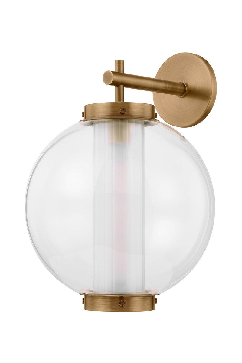 One Light Wall Sconce<br /><span style="color:#4AB0CE;">Entrega: 4-10 dias en USA</span><br /><span style="color:#4AB0CE;font-size:60%;">PREGUNTE POR ENTREGA EN PANAMA</span><br />Collection: Marco<br />Finish: Patina Brass