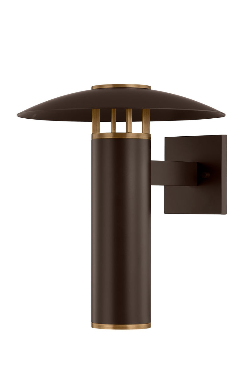 One Light Wall Sconce<br /><span style="color:#4AB0CE;">Entrega: 4-10 dias en USA</span><br /><span style="color:#4AB0CE;font-size:60%;">PREGUNTE POR ENTREGA EN PANAMA</span><br />Collection: Birk<br />Finish: Patina Brass/Bronze