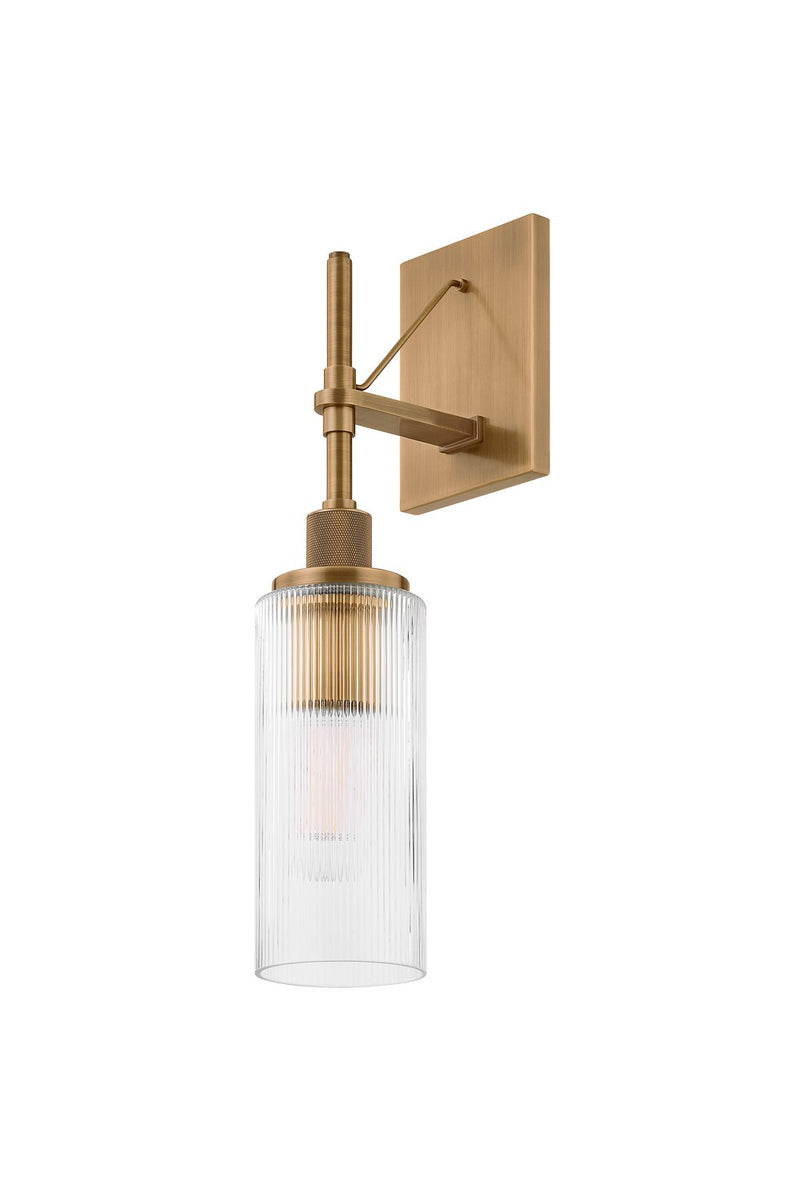 One Light Wall Sconce<br /><span style="color:#4AB0CE;">Entrega: 16-17 semanas en USA</span><br /><span style="color:#4AB0CE;font-size:60%;">PREGUNTE POR ENTREGA EN PANAMA</span><br />Collection: Shenandoah<br />Finish: Patina Brass