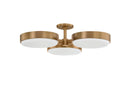 Three Light Semi Flush Mount<br /><span style="color:#4AB0CE;">Entrega: 4-10 dias en USA</span><br /><span style="color:#4AB0CE;font-size:60%;">PREGUNTE POR ENTREGA EN PANAMA</span><br />Collection: Rory<br />Finish: Patina Brass