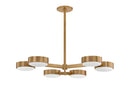 Six Light Semi Flush Mount<br /><span style="color:#4AB0CE;">Entrega: 4-10 dias en USA</span><br /><span style="color:#4AB0CE;font-size:60%;">PREGUNTE POR ENTREGA EN PANAMA</span><br />Collection: Rory<br />Finish: Patina Brass