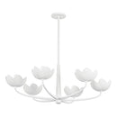 Six Light Chandelier<br /><span style="color:#4AB0CE;">Entrega: 4-10 dias en USA</span><br /><span style="color:#4AB0CE;font-size:60%;">PREGUNTE POR ENTREGA EN PANAMA</span><br />Collection: Arcata<br />Finish: Gesso White