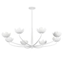 Eight Light Chandelier<br /><span style="color:#4AB0CE;">Entrega: 4-10 dias en USA</span><br /><span style="color:#4AB0CE;font-size:60%;">PREGUNTE POR ENTREGA EN PANAMA</span><br />Collection: Arcata<br />Finish: Gesso White