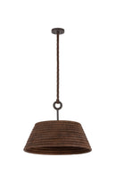 One Light Pendant<br /><span style="color:#4AB0CE;">Entrega: 4-10 dias en USA</span><br /><span style="color:#4AB0CE;font-size:60%;">PREGUNTE POR ENTREGA EN PANAMA</span><br />Collection: Sequoia<br />Finish: Textured Bronze W/ Hl