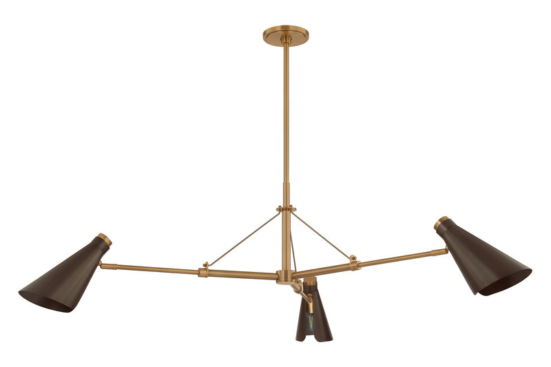 Three Light Chandelier<br /><span style="color:#4AB0CE;">Entrega: 17-18 semanas en USA</span><br /><span style="color:#4AB0CE;font-size:60%;">PREGUNTE POR ENTREGA EN PANAMA</span><br />Collection: Andersen<br />Finish: Patina Brass/Bronze