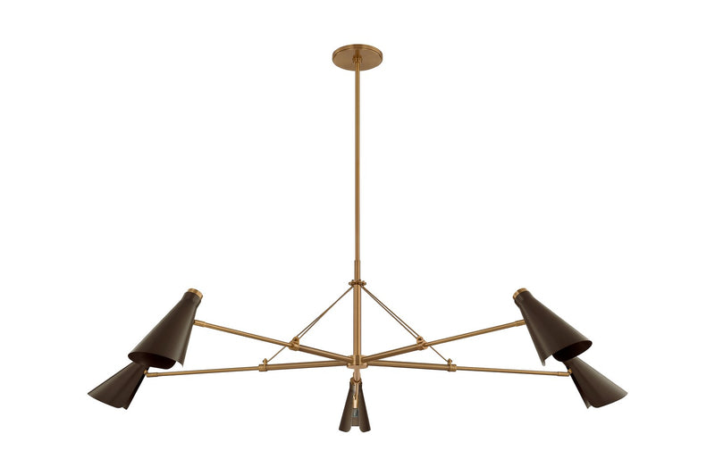 Five Light Chandelier<br /><span style="color:#4AB0CE;">Entrega: 4-10 dias en USA</span><br /><span style="color:#4AB0CE;font-size:60%;">PREGUNTE POR ENTREGA EN PANAMA</span><br />Collection: Andersen<br />Finish: Patina Brass/Bronze