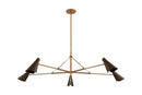 Five Light Chandelier<br /><span style="color:#4AB0CE;">Entrega: 4-10 dias en USA</span><br /><span style="color:#4AB0CE;font-size:60%;">PREGUNTE POR ENTREGA EN PANAMA</span><br />Collection: Andersen<br />Finish: Patina Brass