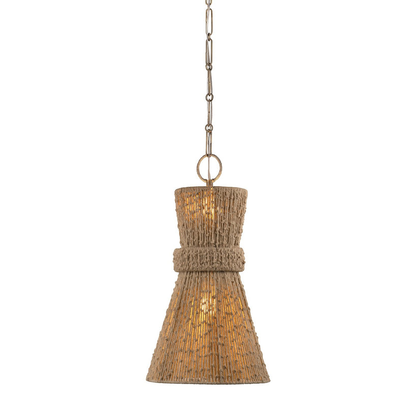 Two Light Pendant<br /><span style="color:#4AB0CE;">Entrega: 4-10 dias en USA</span><br /><span style="color:#4AB0CE;font-size:60%;">PREGUNTE POR ENTREGA EN PANAMA</span><br />Collection: Raphael<br />Finish: Patina Brass