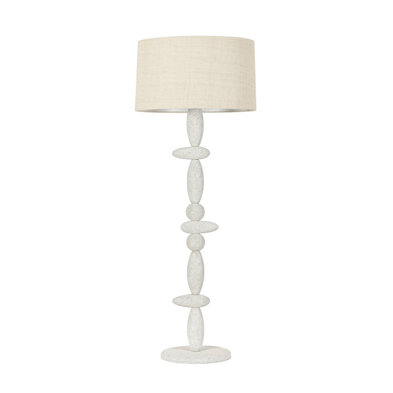 One Light Floor Lamp<br /><span style="color:#4AB0CE;">Entrega: 4-10 dias en USA</span><br /><span style="color:#4AB0CE;font-size:60%;">PREGUNTE POR ENTREGA EN PANAMA</span><br />Collection: Cullen<br />Finish: Vintage Gold Leaf/Ceramic Gypsum Clay