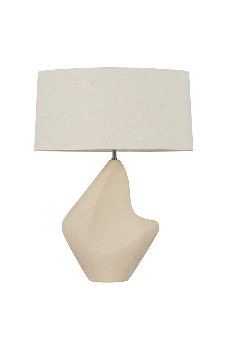 One Light Table Lamp<br /><span style="color:#4AB0CE;">Entrega: 4-10 dias en USA</span><br /><span style="color:#4AB0CE;font-size:60%;">PREGUNTE POR ENTREGA EN PANAMA</span><br />Collection: Huntly<br />Finish: Bronze/Ceramic Ivory Breakstone
