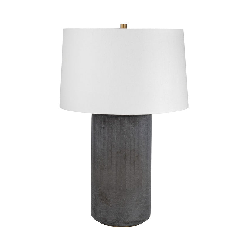 One Light Table Lamp<br /><span style="color:#4AB0CE;">Entrega: 4-10 dias en USA</span><br /><span style="color:#4AB0CE;font-size:60%;">PREGUNTE POR ENTREGA EN PANAMA</span><br />Collection: Greyson<br />Finish: Patina Brass
