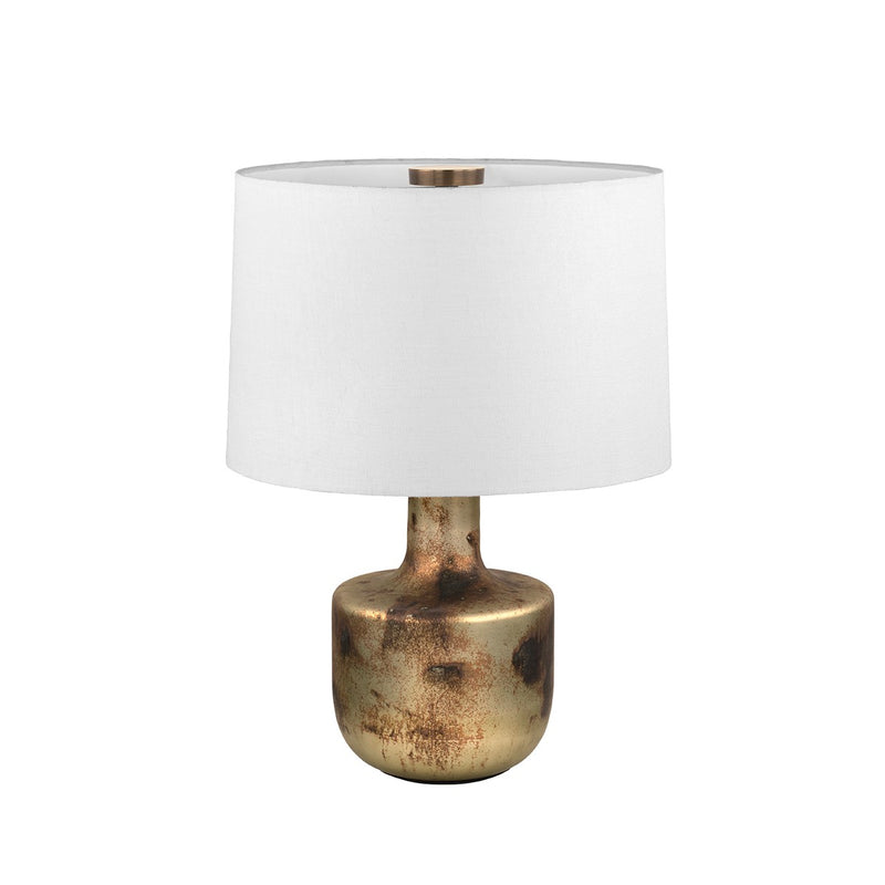 One Light Table Lamp<br /><span style="color:#4AB0CE;">Entrega: 4-10 dias en USA</span><br /><span style="color:#4AB0CE;font-size:60%;">PREGUNTE POR ENTREGA EN PANAMA</span><br />Collection: Terron<br />Finish: Patina Brass