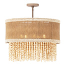 Five Light Semi Flush Mount<br /><span style="color:#4AB0CE;">Entrega: 4-10 dias en USA</span><br /><span style="color:#4AB0CE;font-size:60%;">PREGUNTE POR ENTREGA EN PANAMA</span><br />Collection: NATURALE<br />Finish: Jute