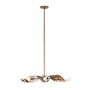 Six Light Chandelier<br /><span style="color:#4AB0CE;">Entrega: 4-10 dias en USA</span><br /><span style="color:#4AB0CE;font-size:60%;">PREGUNTE POR ENTREGA EN PANAMA</span><br />Collection: SPIRA<br />Finish: Pearlized Antique Brass W/ White