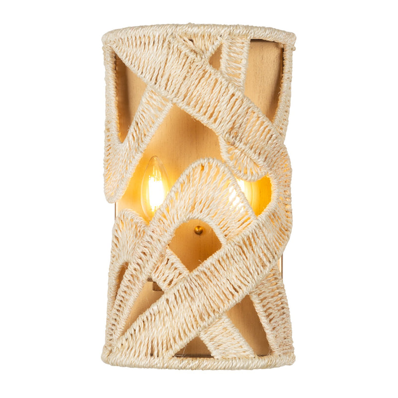 Two Light Wall Sconce<br /><span style="color:#4AB0CE;">Entrega: 7-8 semanas en USA</span><br /><span style="color:#4AB0CE;font-size:60%;">PREGUNTE POR ENTREGA EN PANAMA</span><br />Collection: SOGA<br />Finish: Modern Gold And White