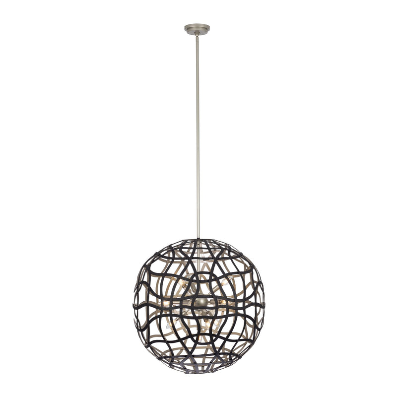 13 Light Pendant<br /><span style="color:#4AB0CE;">Entrega: 3-4 semanas en USA</span><br /><span style="color:#4AB0CE;font-size:60%;">PREGUNTE POR ENTREGA EN PANAMA</span><br />Collection: ENTICE<br />Finish: Matte Black / Tarnish Silver