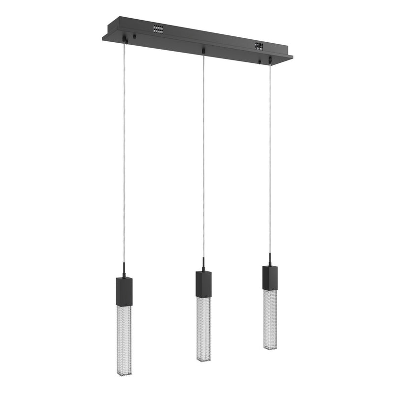 Avenue Lighting - HF1900-3-BOA-BK - LED Pendant - Boa - Black