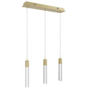 Avenue Lighting - HF1900-3-GL-BB-C - LED Pendant - The Original Glacier - Brushed Brass