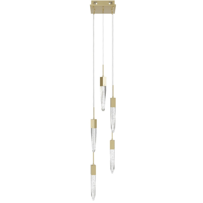 Avenue Lighting - HF1900-5-AP-BB - LED Pendant - Aspen - Brushed Brass