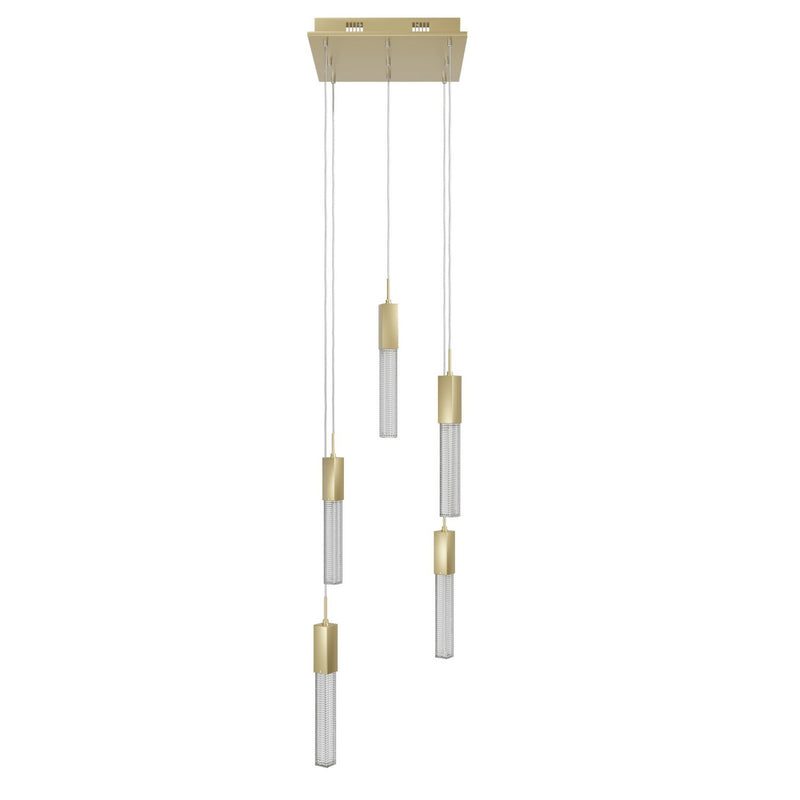 Avenue Lighting - HF1900-5-BOA-BB - LED Pendant - Boa - Brushed Brass