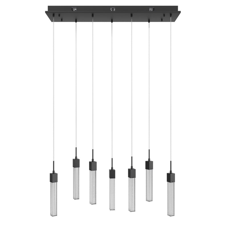 Avenue Lighting - HF1900-7-BOA-BK - Seven Light Pendant - Boa - Black