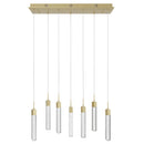 Avenue Lighting - HF1900-7-GL-BB - LED Pendant - The Original Glacier - Brushed Brass